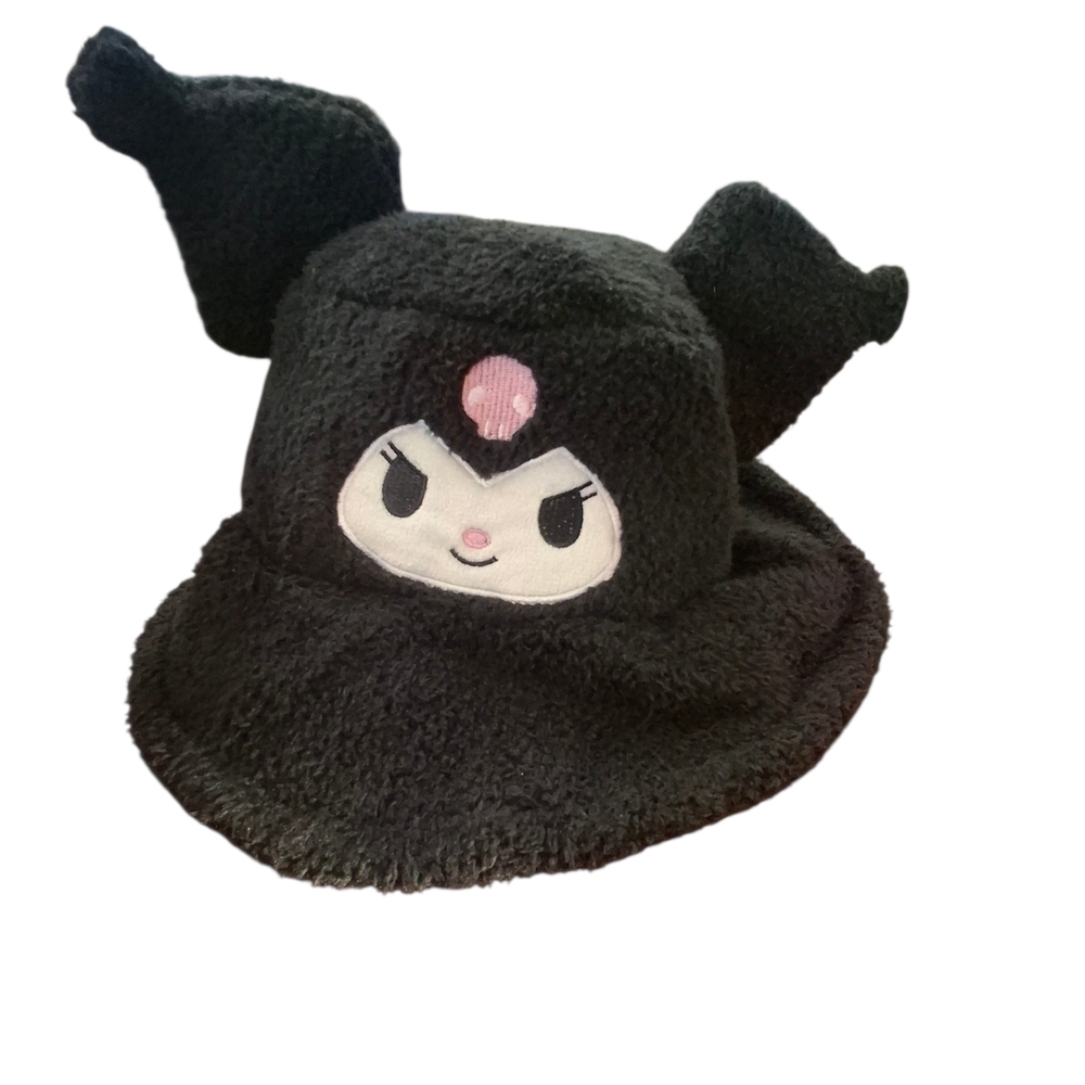 Kuromi Black Fuzzy Character Hat